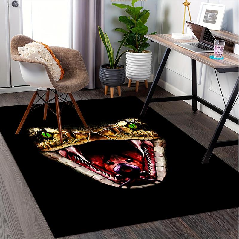 Snake Office Chair Mat: Office Carpet for Desk, Oversized Rug for Home Decor, Sofa Mat, Gift Idea for Any Room