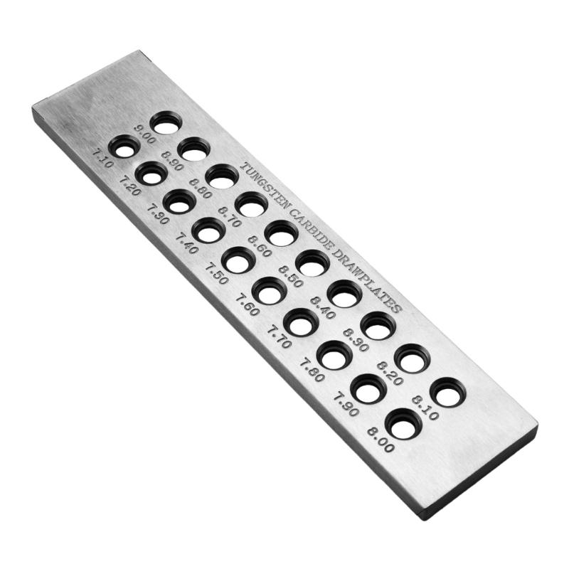 Jewelry Wire Drawplate Steel Tool Wire Shaping Tool Round Wire Shaping Plate Jewelry Crafting Tool Steel Texture