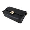 Michael Kors MK Sonia Chain Solid Color Large Logo Flap Leather Shoulder Crossbody Bag Medium Women Bags Black 35F1G6SL3L-001