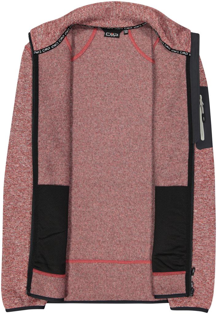 Jacket CMP Men Fleece Jacket (3H60747N) Ferrari/anthracite