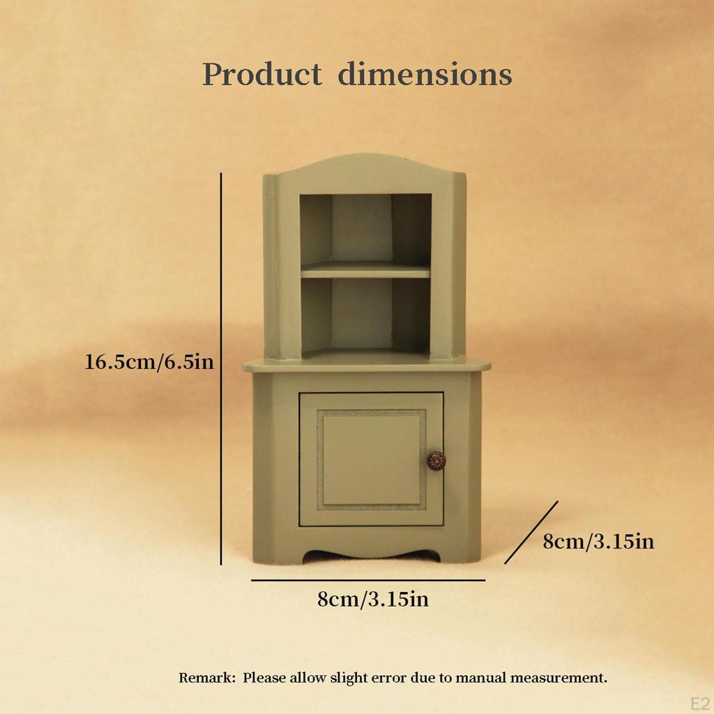 1/12 Dollhouse Display Cabinet Doll Accessories Decoration Simulation Toy