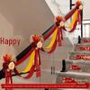 Wedding Stair Railing Décor Set: Groom & Bride's New Home Double Happiness Flowers