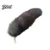 Rotatable Lobster Clasp Keychain Extra Large Fake Fox Tail Oversized