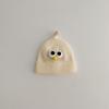 Baby wool hat autumn and winter Korean version of children's warm pullover hat cute super cute big eyes men and women children knitted hat