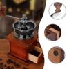 Portable Wooden Coffee Mill with Ceramic Mortar, 304 Steel Spoon and Brush Included, Compact, Lightweight, Portable, Easy To Clean, and Adjustable