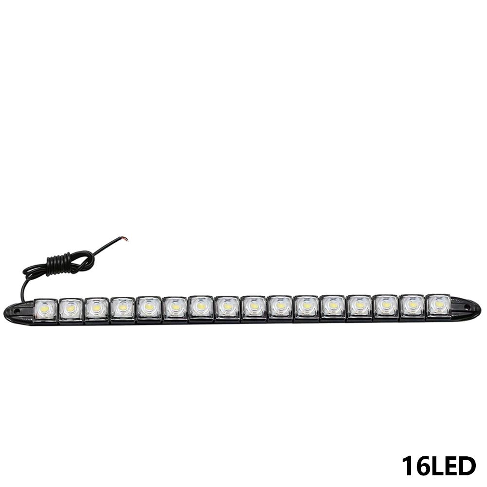 Car Led DRL Daytime Running Light 6/8/9/10/12/16/20LED White Waterproof Driving Fog Bulb Car Styling Lights Auto Truck Lighting