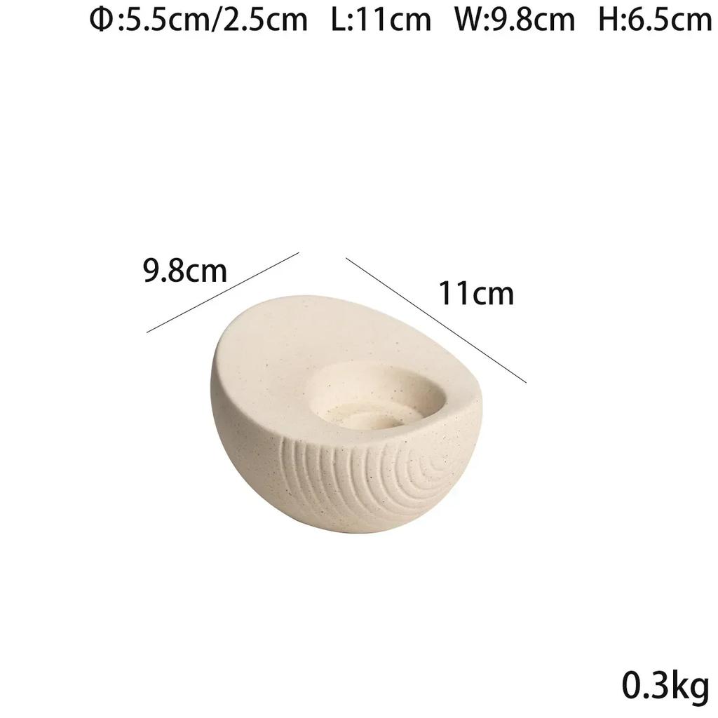 Modern minimalist four-color ingots, ceramic candles, small candle holders, desktop coffee tables, soft decorations and ornament