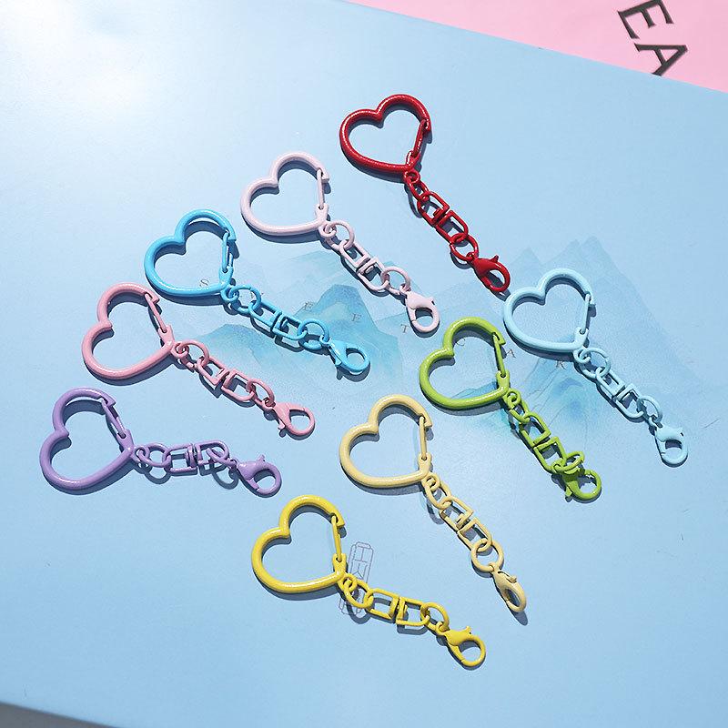 Heart Figure Eight Lobster Clasp Keychain DIY Beads Bag Pendant Accessories