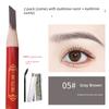 Hard-Core Eyebrow Pencil for Natural-Looking Brows, Waterproof, Long-Lasting, Non-Fading, Distinct Strokes, Suitable for Beginners, Sweat-Proof,