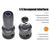 Universal Wrench Adapter Socket Ratchet Torque Wrench Adapter 1/2 Inch Square To 1/4 Inch Hex Ratchet Socket Converter 2026