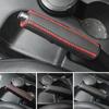 PU Leather Car Gears Handbrake Cover Shift Lever Cover Collars Handbrake Cover Hand Brake Cover Anti-Skid Auto Parking Brake