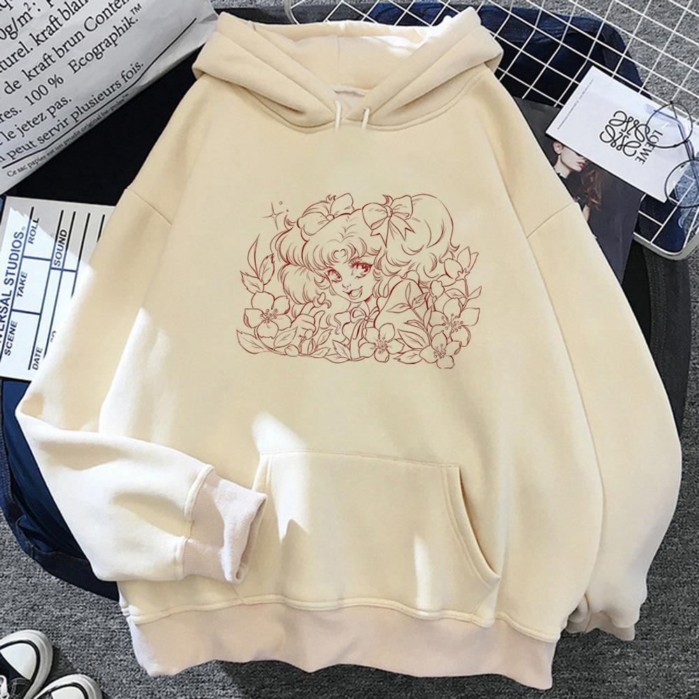Candy Candy Anime Hoodies Women Aesthetic Setwear Hooded