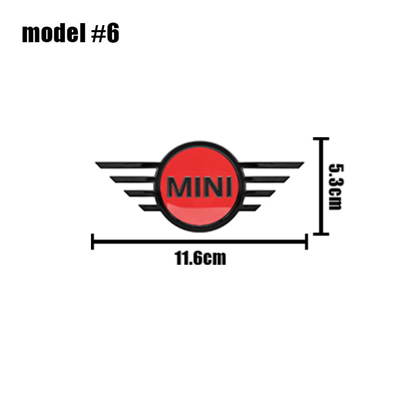 11,6 cm 14,5 cm Logo na přední kapotu auta Zadní emblém na kufr Samolepka Příslušenství Pro Mini Cooper R55 R56 R57 R58 R59 F54 F55 F56 F60