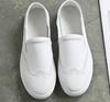 Mocassini da donna in pelle di vacchetta bianca: Scarpe in Pelle Slip-On Versatili per la Primavera/Estate 2025