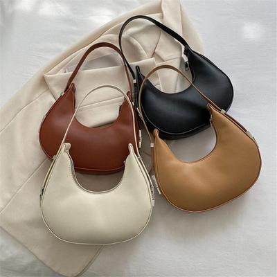 Sommer Beliebte PU Handtasche Mode Vielseitig Hochwertige Textur Einzelne Tote Schultertasche Halbmond Achseltasche