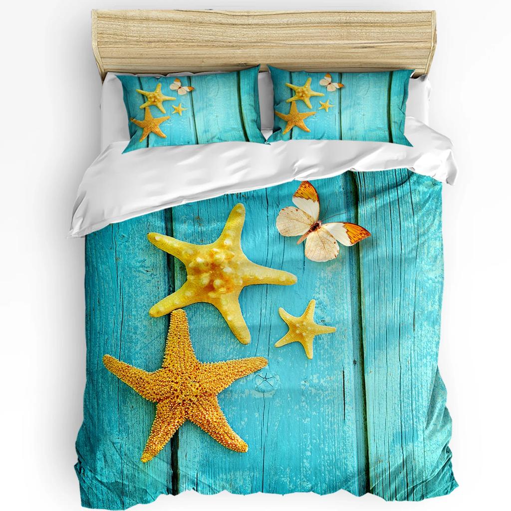 Houten Plaat Retro Stijl Beddengoed Set met Kussenhoes Dekbedovertrek Home Textiel Dekbedhoes Jongen Kind Tiener Meisje 3 Delen