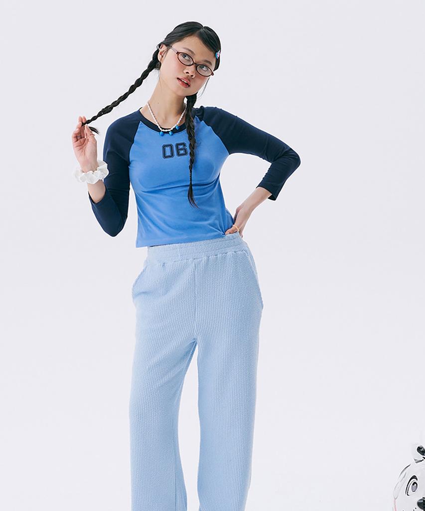 JUNEJUNE SPACE No.6 Raglan T-Shirt_Navy