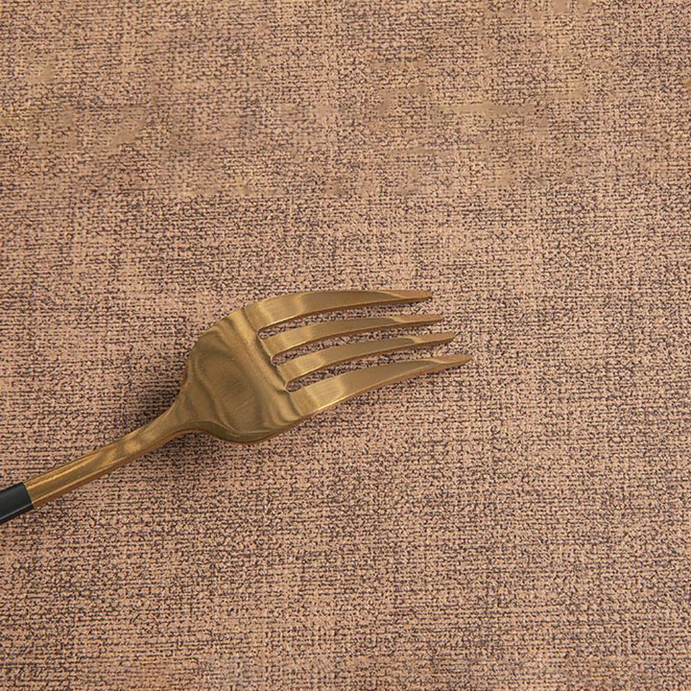 4pcs PU Leather Placemat Rectangular Coasters Durable Tableware Mat  Dinning