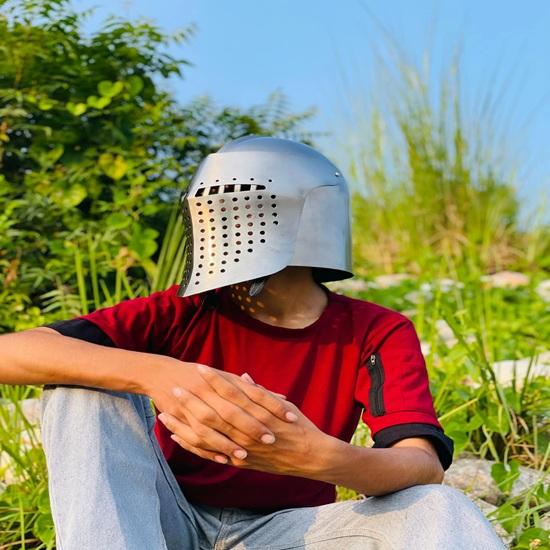 Griffin Bascinet Visor Helmet Knight Medieval Helmet 18 Gg Steel Helmet Perfect For Cosplay Best Gift for Him