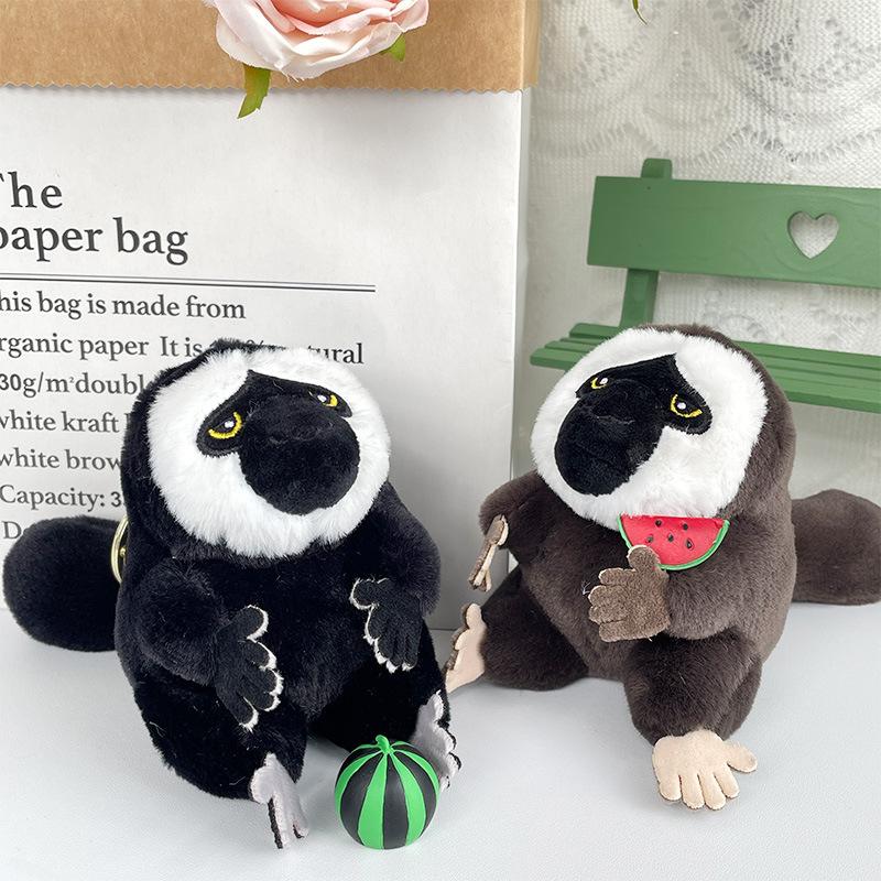 New White-faced Monkey Plush Keychain Pendant Doll Creative Doll Grab Machine Doll Children's Holiday Gift