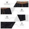 Men's Linen Loose Fit Color Wide Leg Pants with Tapered Hem for Business Casual