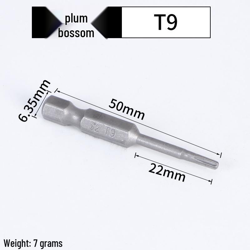 Magnetic Plum Blossom Screwdriver Replacement Bits T15 T20 T25 T30