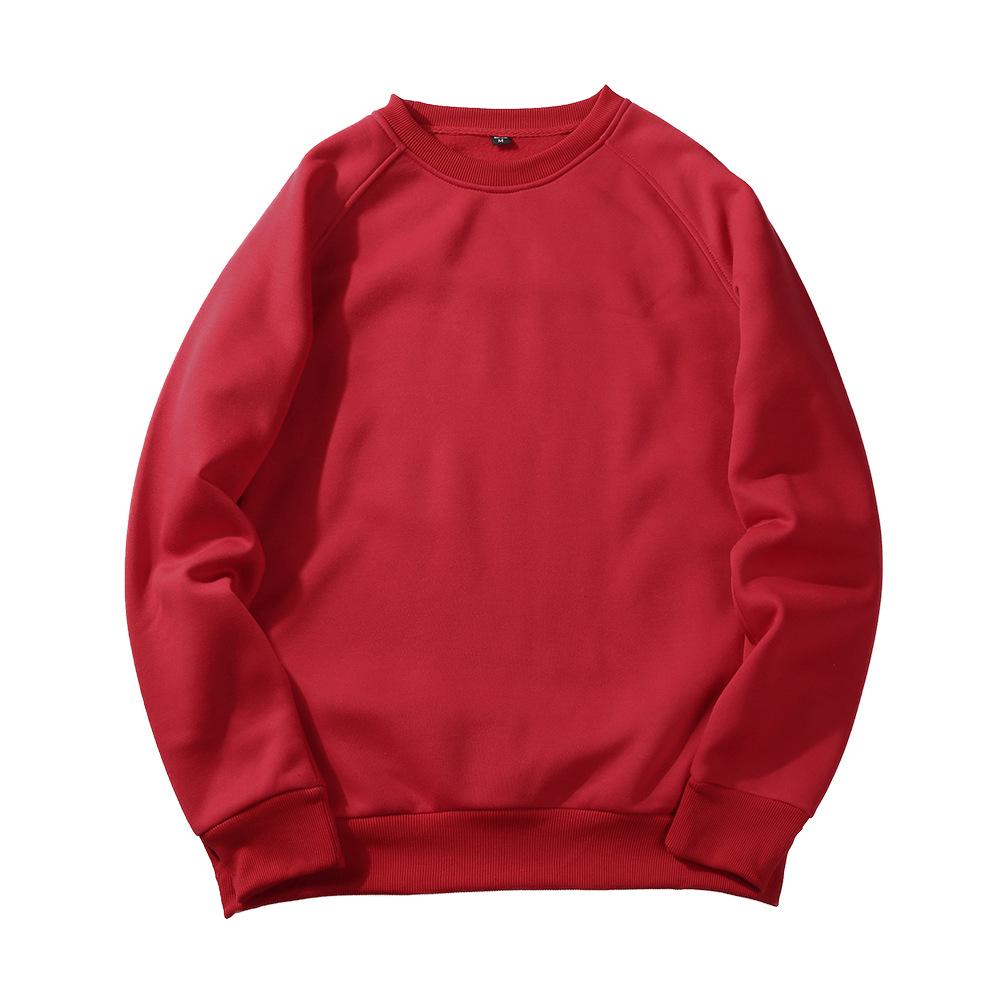 Sweatshirt Men Retro Style Trend Solid Colour Insert Colour Round Neck Sweater Spring and Autumn Long-sleeved Pullover Shirt