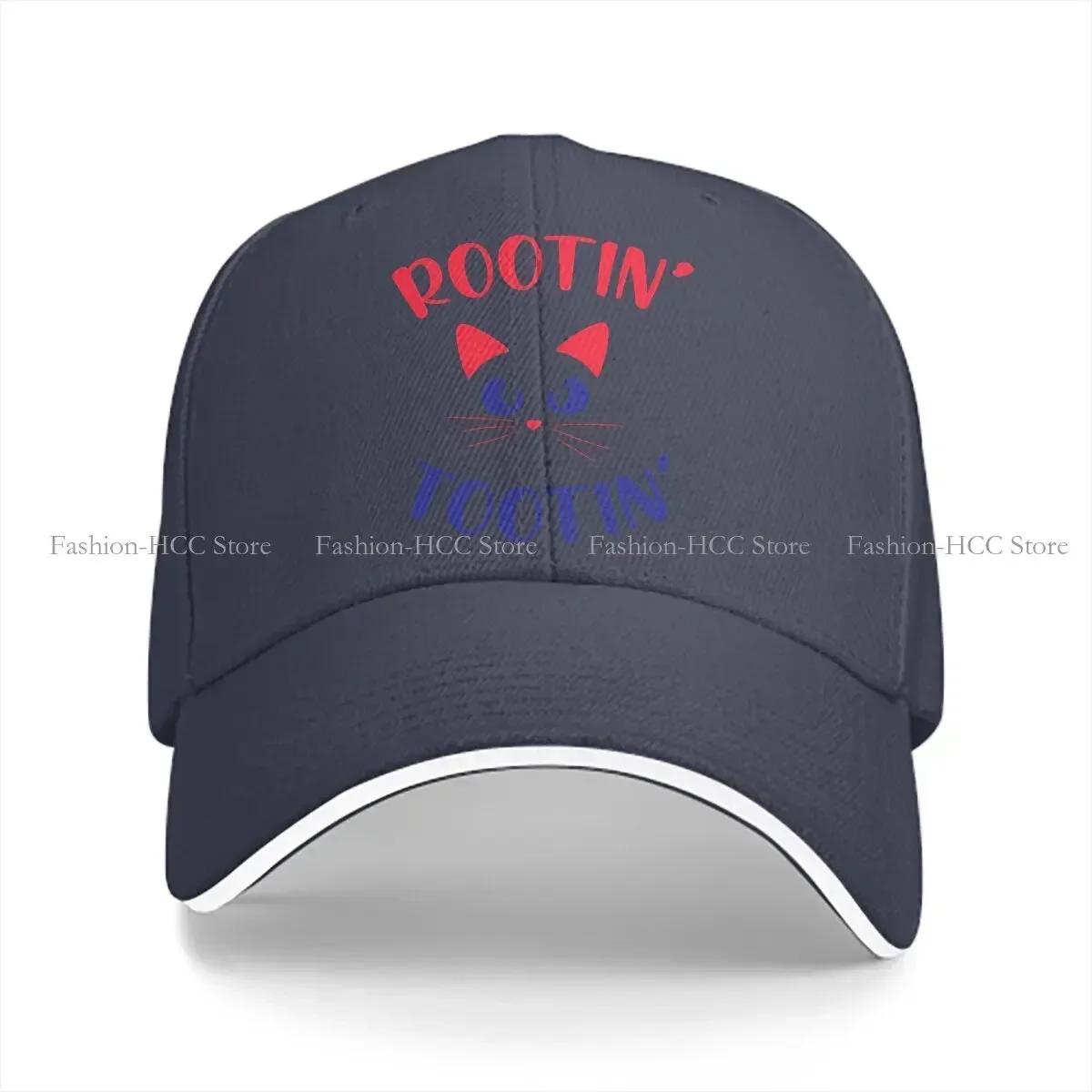 

Cat Solid Color Baseball Caps Peaked Cap Rootin Tootin Sun Shade Hats Unisex Women One Size