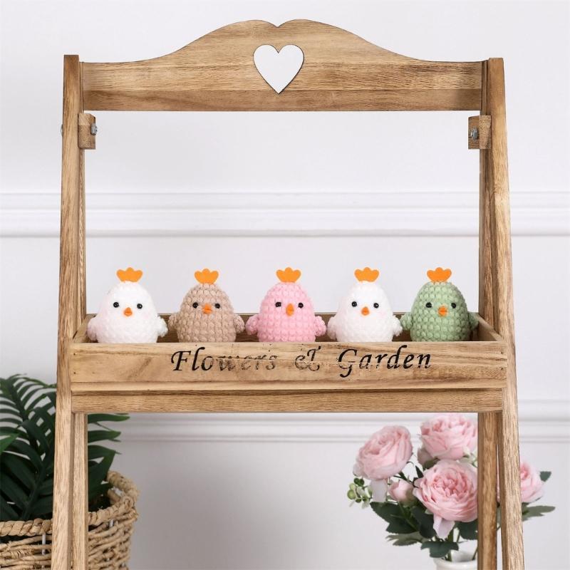 Pack of 5 3D Chick Hanging Decorations for Easter and Spring Festivities Polyester Foam Hanging Ornaments