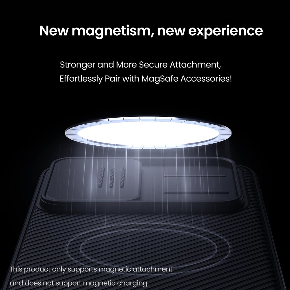 Custodia Nillkin Per Xiaomi Poco F7 5G Rigida in PC CamShield Pro Magnetica Copri Lente Scorrevole Protezione Cover Posteriore Custodia per Telefono