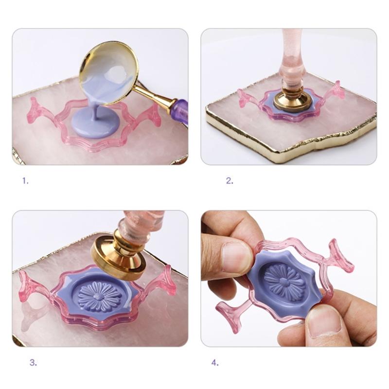 Wax Seal Mold, 1Pc Resin Wax Seal Molds for Wax Stamps for Gift Packaging Envelopes Card Decors Wedding Invitations Card
