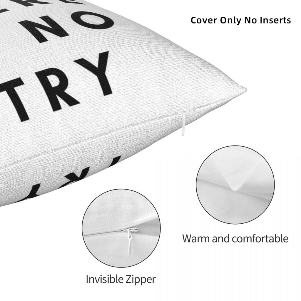 Do Or Do Not There Is No Try Square Pillowcase Polyester Linen Velvet Creative Decorative Throw Pillow Case Cushion Cover 45X45