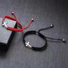 Minimalist Multi-Color Hand-Woven Stainless Steel Cross Couple Bracelet