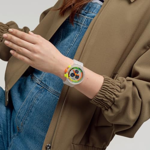 Swatch Neon Jelly Watch SB02K100, Transparent
