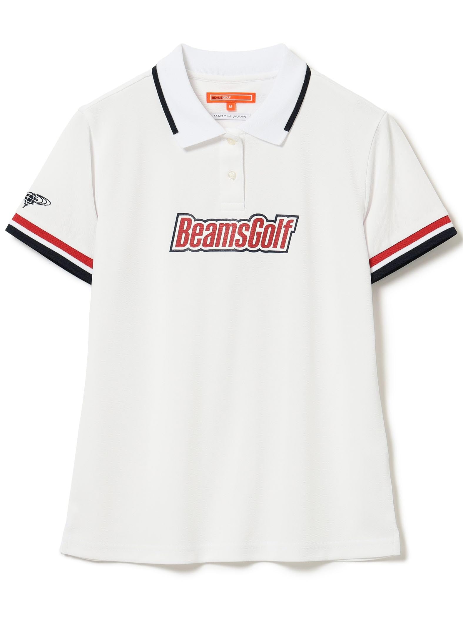 

Футболка-поло Beams Golf с коротким рукавом, оранжевая этикетка, логотип Coolmax® по центру, женская, белая, размер L, 83020077444