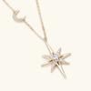 D color 100% 925 Silver Full Moissanite Necklace for Women 18K Gold Plated Star&Moon Pendant Necklace Choker Chain Fine Jewelry Gifts