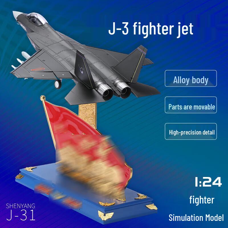 J-31 Fighter Jet Alloy Model