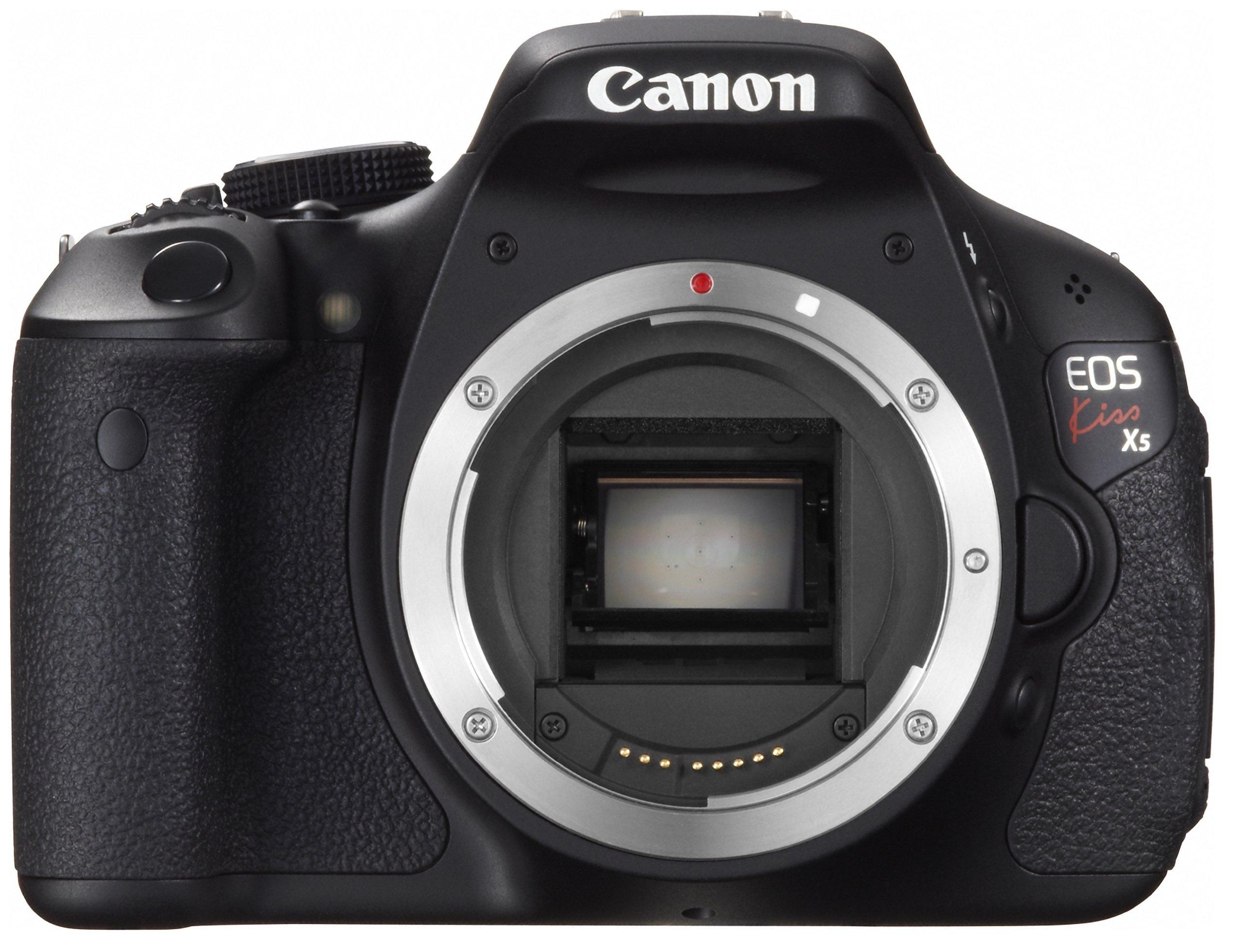 

Canon Digital SLR Camera EOS Kiss X5 Body [Refurbished] KISSX5-BODY чорний