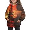 Girls' Hooded Tie-Dye Sweatshirt - Pullover Print Top