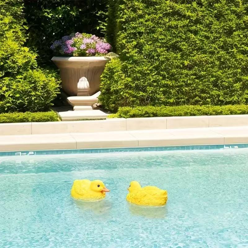 Cute Floating Yellow Duck Ornament for Fish Tanks, Pools, and Ponds