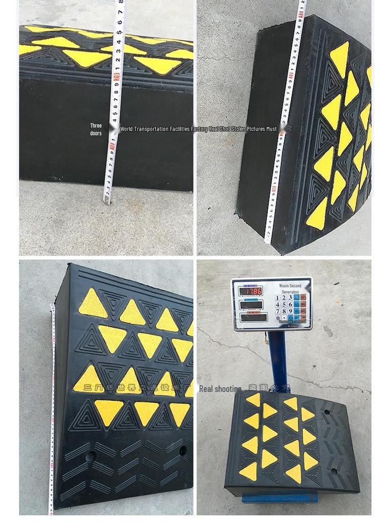 19cm Rubber Curb Ramp Car Step Pad