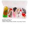 Fishing Lure Set Realistic Looking Vibrant Color Compact Design Portable Soft Lure Fake Bait with Treble Hooks