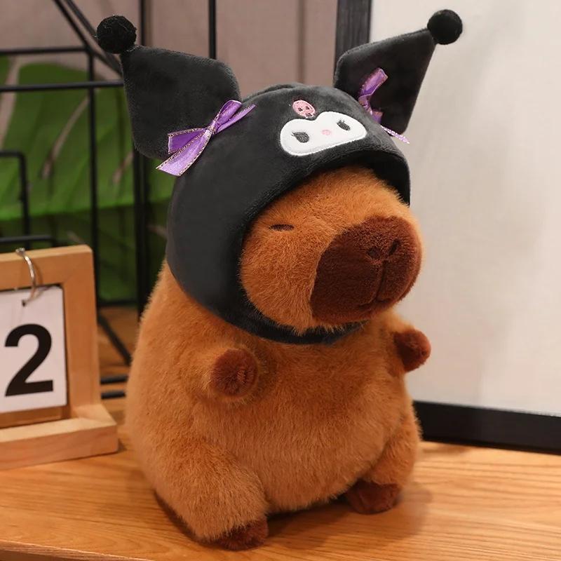 1Pc 22Cm Cartoon Capybara Plush Toys Lovely Animal Capybara Dolls Cosplay Capybara Toy For Kid Birthday Gifts