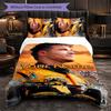 Set de așternut personalizat cu nume Lando Norris, 1 husă de pilotă și 2 fețe de pernă, Cadou personalizat pentru dormitor