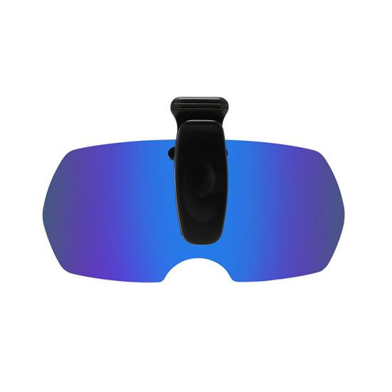 Polarized Clip Sunglasses for Men Women Rimless Flip Up Driving Glasses UV Protection Shades for Beach Fishing