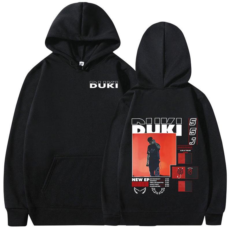 Duki Hip-hop Singer Rock Rap Classic Men Plus-size Sports Hoodie Street Harajuku Fashion Autumn Winter Long-sleeve Sweatshirt