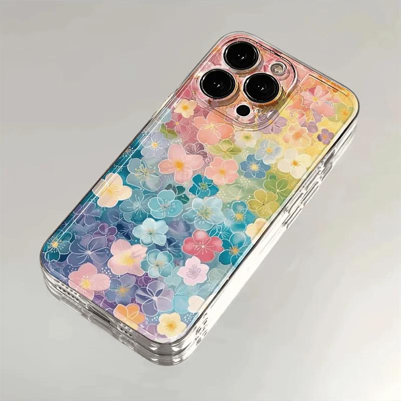 Vintage Schmetterling & Floral Schutzhülle für iPhone 17 Air 16 16e 15 13 12 11 Pro Max Kratzfest Schlank Fit Funda Cover