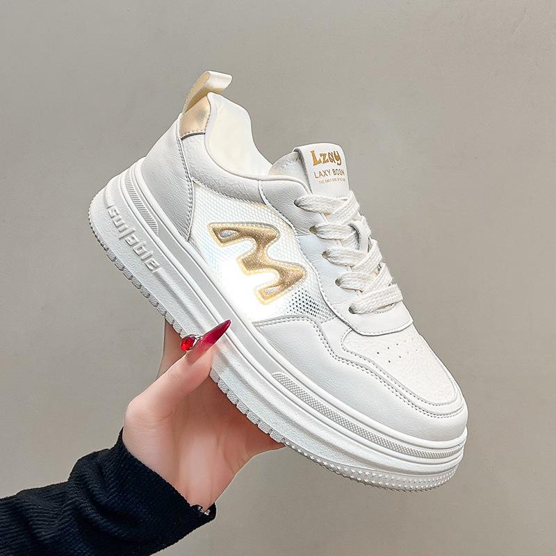 

Mesh breathable little white shoes women s 2025 spring and summer lightweight soft-soled non-slip casual board shoes flat-soled single shoes trend 40 серебряный