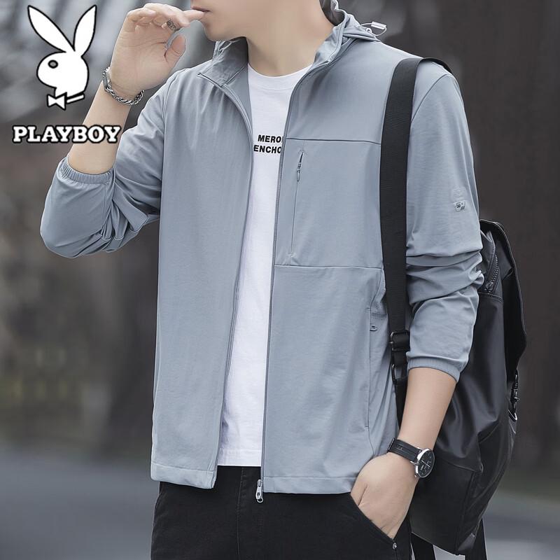 PLAYBOY Men s Hooded Lightweight Sun Protection Jacket XL