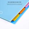 Tranbo A4 11-Hole Color Index Divider, 5-Page PP Folder